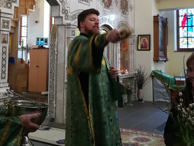 В православных храмах отметили Вербное воскресенье (фотогалерея) - В Висагинасе