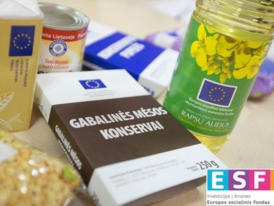 C 30 августа – выдача продуктов малоимущим - В Висагинасе