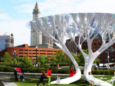 Искусственные деревья Treepods спасут экологию больших городов                                 - Наука и здоровье
