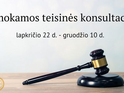 Lietuvos Caritas ir Lietuvos advokatai ir vėl vienija jėgas: dovanos 3 savaites nemokamų teisinių konsultacijų - Lietuva ir Baltijos šalys
