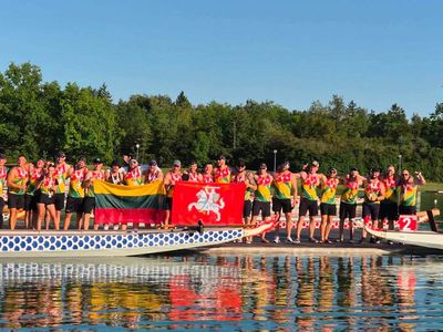 Успех висагинцев на чемпионате Европы по гребле на лодках-драконах - Висагинас и висагинцы