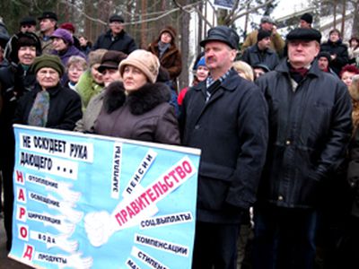 Висагинас   показал всей Литве, как надо проводить массовые акции протеста - В Висагинасе