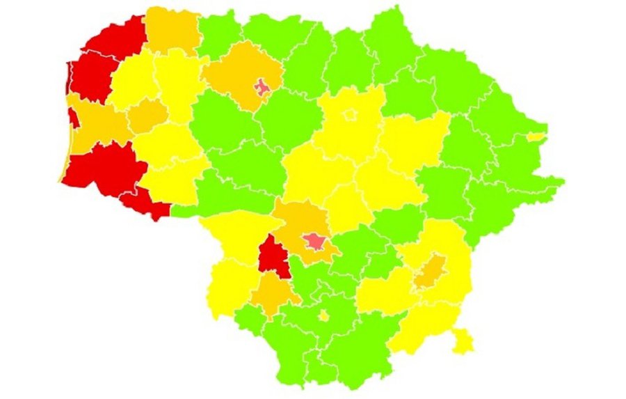 В Литве уже девять "красных" муниципалитетов - Литва и страны Балтии