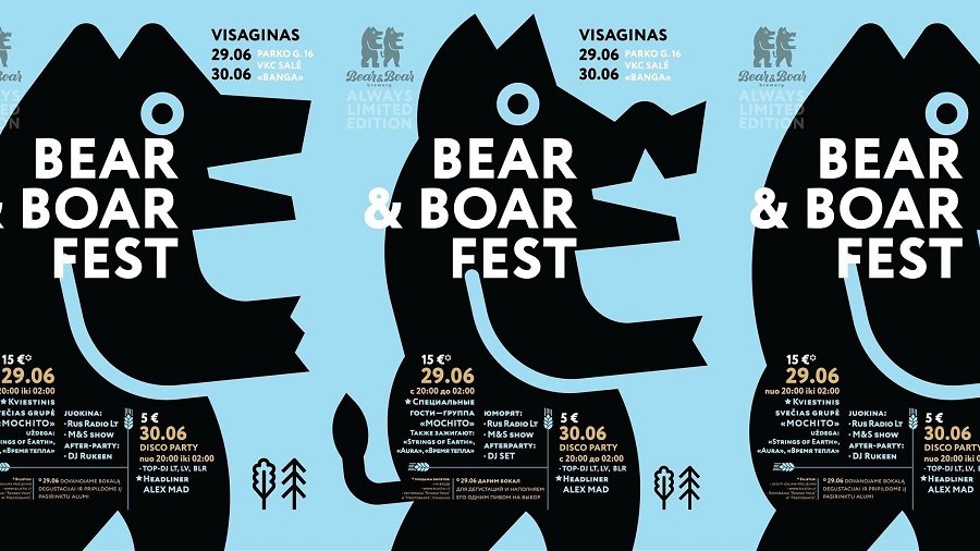 В Висагинасе пройдет Bear&Boar Fest - В Висагинасе
