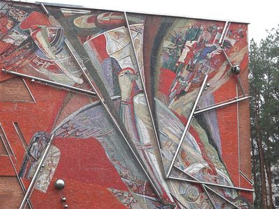 Что показало голосование за сохранение мозаичного панно? - В Висагинасе