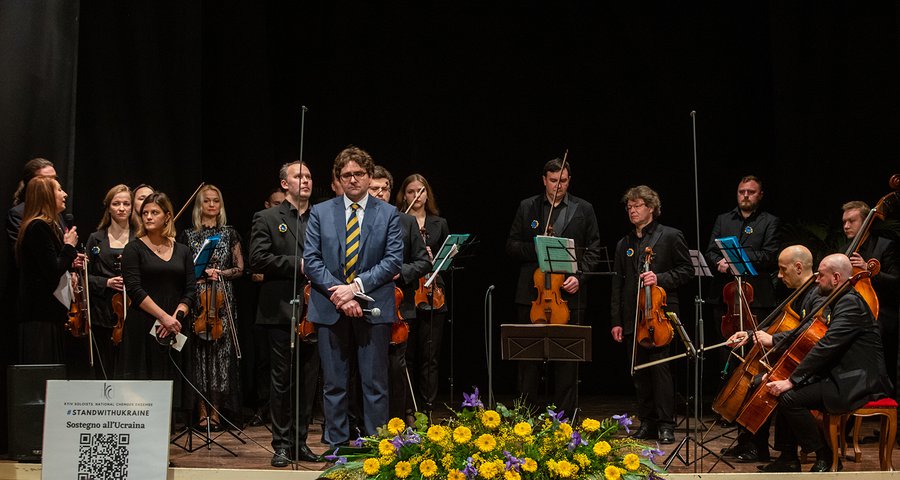 Mes grojame už taiką: Ukrainos nacionalinio kamerinio ansamblio „Kyjivo solistai“ koncertas Visagine - Visagine