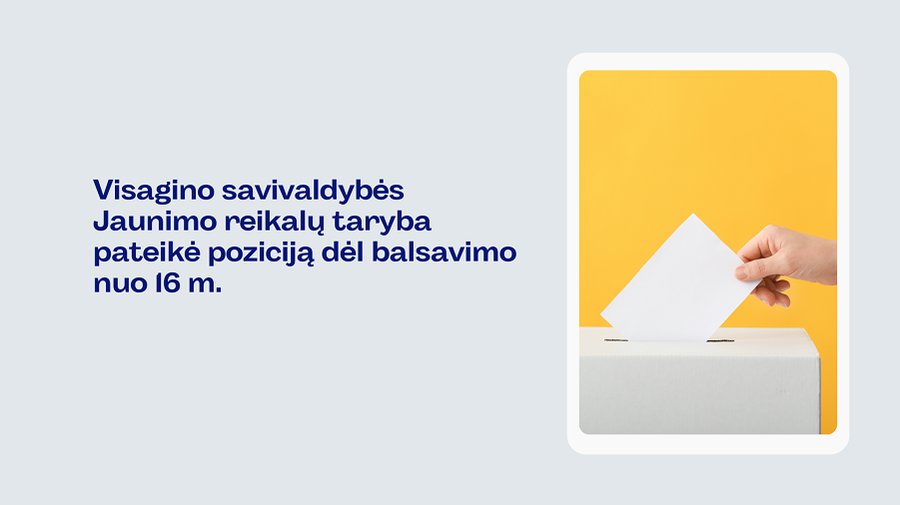 Предлагается предоставить право голоса с 16 лет на выборах местной власти - В Висагинасе