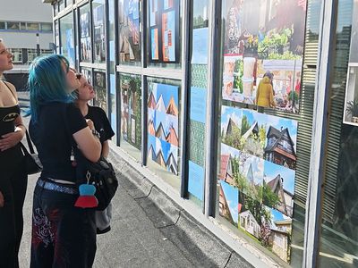 «Fotofabrikas»: фотовыставка в необычном месте с необычным ракурсом (видео) - В Висагинасе