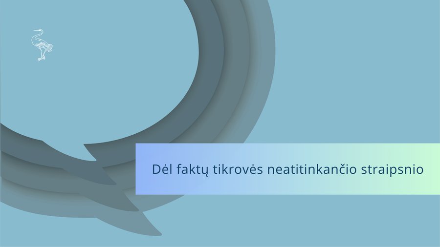 Informacija dėl faktų tikrovės neatitinkančio straipsnio - Visagine