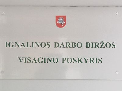 Биржа труда в Висагинасе в  новом юридическом статусе
 - В Висагинасе