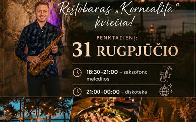 Kviečiame praleisti vasaros vakarą gyvos muzikos skambesyje ant Visagino ežero kranto! - Reklama