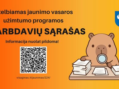 Опубликован список работодателей, участвующих в программе летней занятости молодежи - В Висагинасе