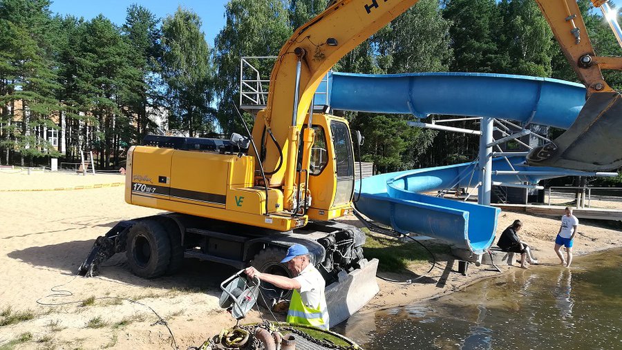 Обещанного три года ждут. Водная горка должна заработать на этой неделе (видео) - В Висагинасе