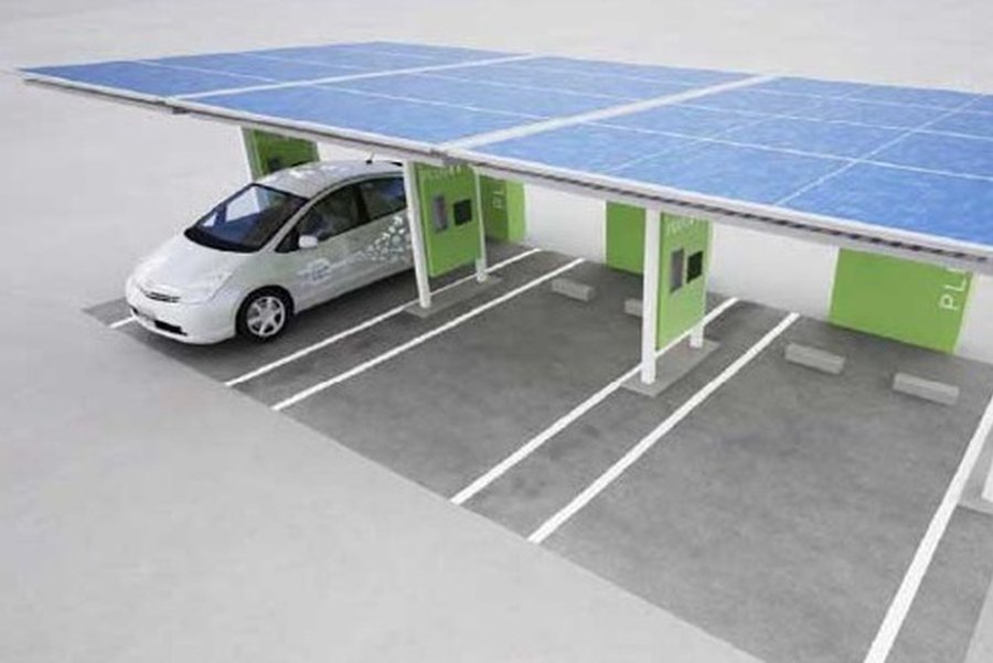 Заправки для электромобилей будут работать на солнечных батареях - Хобби, отдых и развлечения