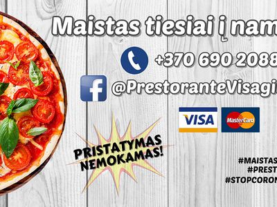 Picerija "PRESTORANTE": gauk užsakymą tiesiai į namus - Reklama