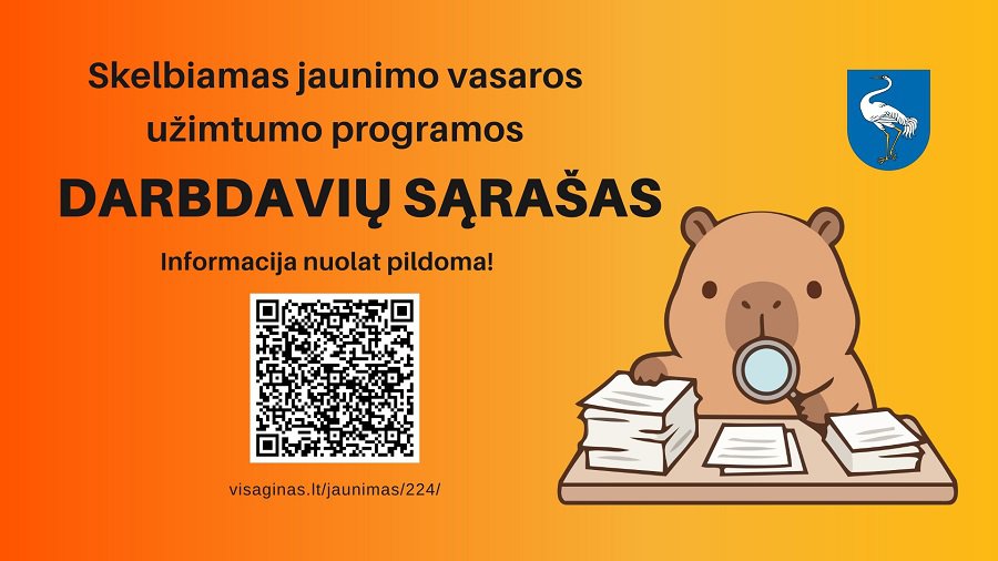 Опубликован список работодателей, участвующих в программе летней занятости молодежи - В Висагинасе