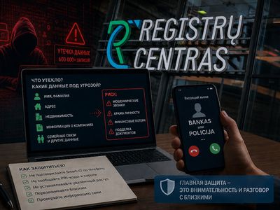 Что важно знать о последствиях утечки данных из Registrų centras - Происшествия и криминал