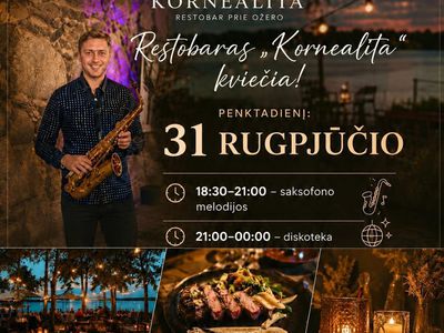 Kviečiame praleisti vasaros vakarą gyvos muzikos skambesyje ant Visagino ežero kranto! - Reklama