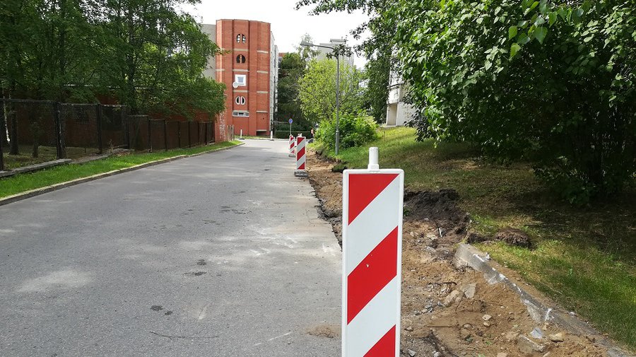 Начались работы по реконструкции нечетной стороны ул. Вильтес - В Висагинасе