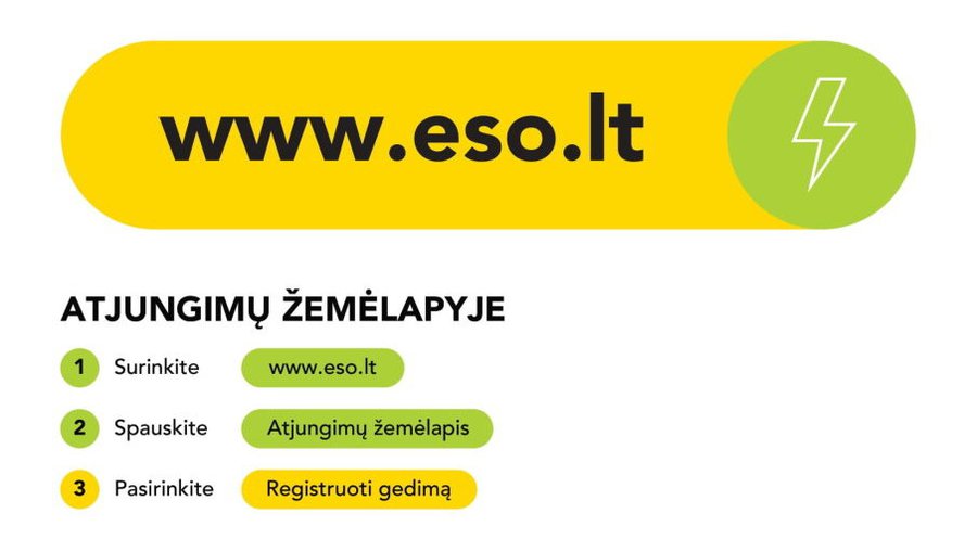 Atmintinė gyventojams: ką daryti, jei nėra elektros? - Visagine