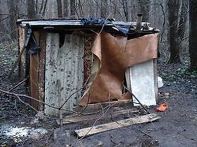 Полиция обнаружила молодую женщину с дочкой, которые жили в лесу                                                                                       - Происшествия и криминал