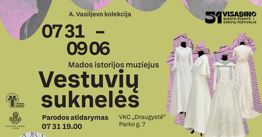 Не пропустите открытие выставки «Свадебные платья» и лекцию историка моды Александра Васильева! - В Висагинасе