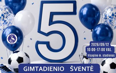 Приглашаем на празднование 5-летия Висагинского футбольного центра! - Культурные и спортивные мероприятия