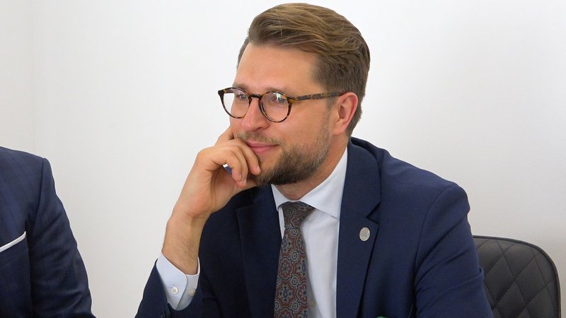 Висагинас посетил новый министр энергетики Лукас Савицкас - В Висагинасе