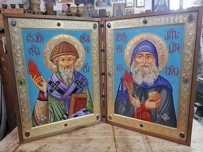 Грузинская икона «Слава Пресвятой Троицы» неделю находилась в Висагинасе (видео) - Мир православия