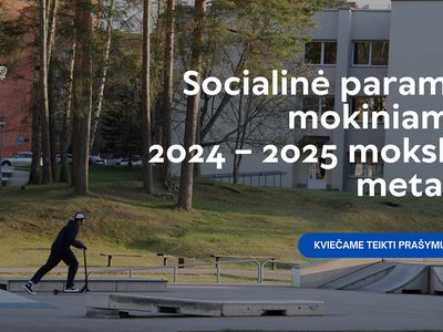 Социальная помощь учащимся в 2024-2025 учебном году - В Висагинасе