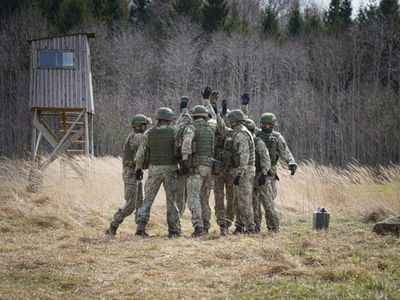 20 мая в Утенском районе проходили учения военных Литвы и зарубежных партнеров - Литва и страны Балтии