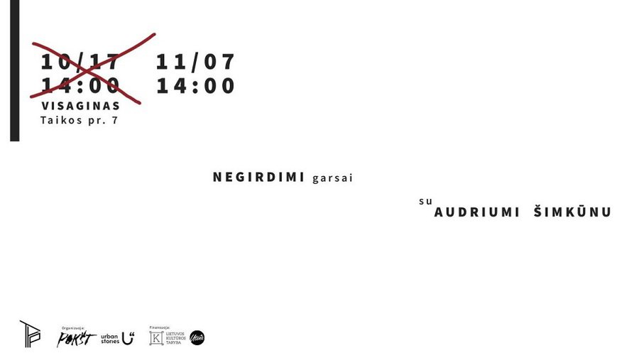 Kūrybinės garso dirbtuvės „Negirdimi garsai Visagine“ su Audriumi Šimkūnu - Visagine