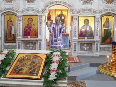 В воскресенье службу провел архиепископ Виленский и Литовский Иннокентий - В Висагинасе