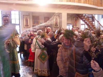 Православные и староверы отмечают Вербное воскресенье - В Висагинасе