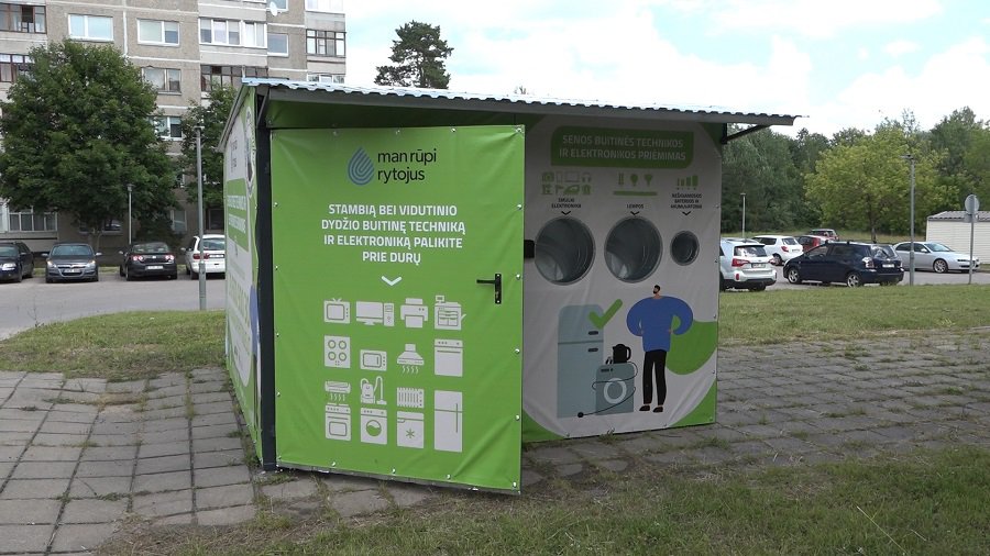 Из трех запланированных в Висагинасе будут работать два пункта сбора старой электроники (видео) - Новости регионов