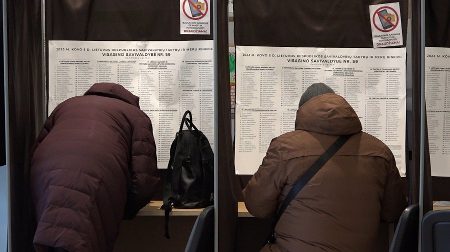 Выборы мэра и в Висагинский совет. Активность избирателей на 17 часов - Выборы 2023