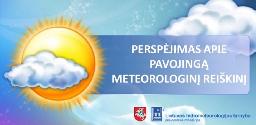 Perspėjimas apie pavojingą meteorologinį reiškinį – perkūniją - Lietuva ir Baltijos šalys