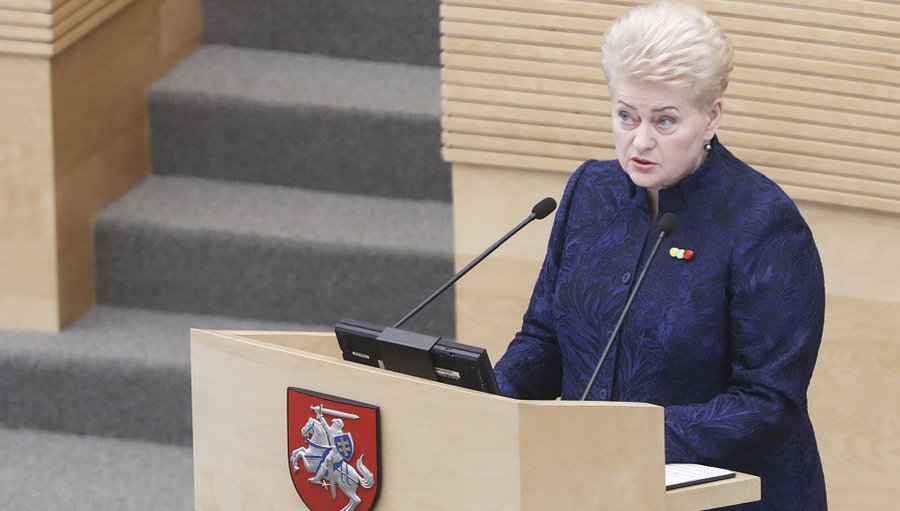 Годовой доклад Президента Литовской Республики Дали Грибаускайте - Литва и страны Балтии