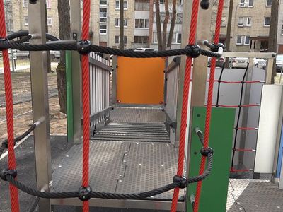 В некоторых дворах будут обновляться детские игровые площадки - В Висагинасе