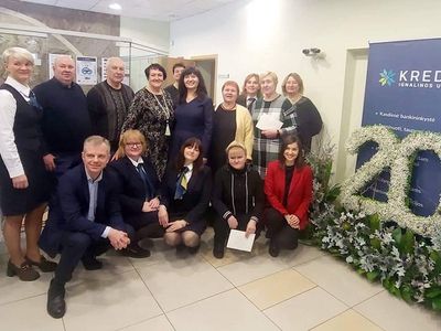Ignalinos kredito unija atšventė jubiliejų, išdalino dvidešimtmečio žaidimo dovanas - Visagine
