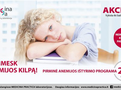 Slopsta gyvenimo džiaugsmas? Išsitirkite dėl anemijos! - Reklama