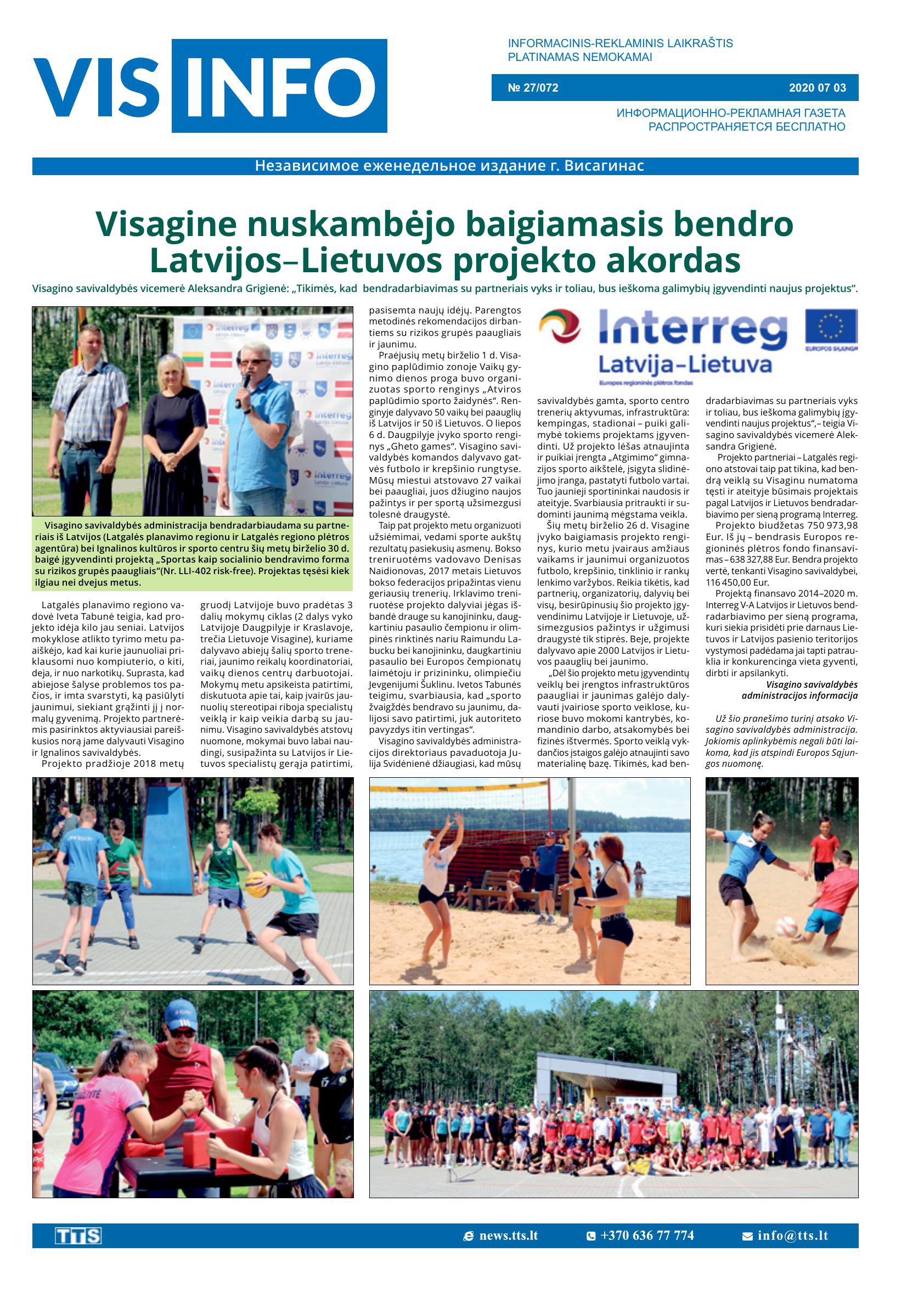 VIS-INFO Leidimas №27/072